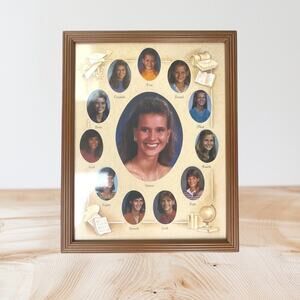 Vintage Graduate Collage Picture Frame 11x14 | School Years Photo Display